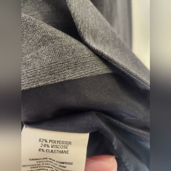 Teenflo 6 Gray Lined 1 Button Lngslv Women's Blazer - Picture 5 of 8